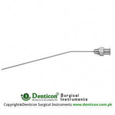 Verhoeven Suction Cannula With Luer Cone Stainless Steel, 10 cm - 4" Diameter 0.5 mm Ø