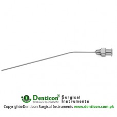 Verhoeven Suction Cannula With Luer Cone Stainless Steel, 10 cm - 4" Diameter 1.0 mm Ø