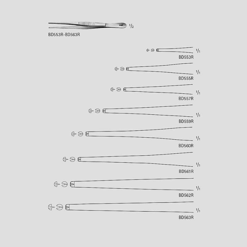 Tissue Forceps, Standard Patterns – Denticon Instruments