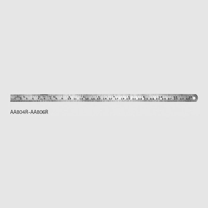 Steel Ruler, Graduated In Millimeters and Inches – Denticon Instruments