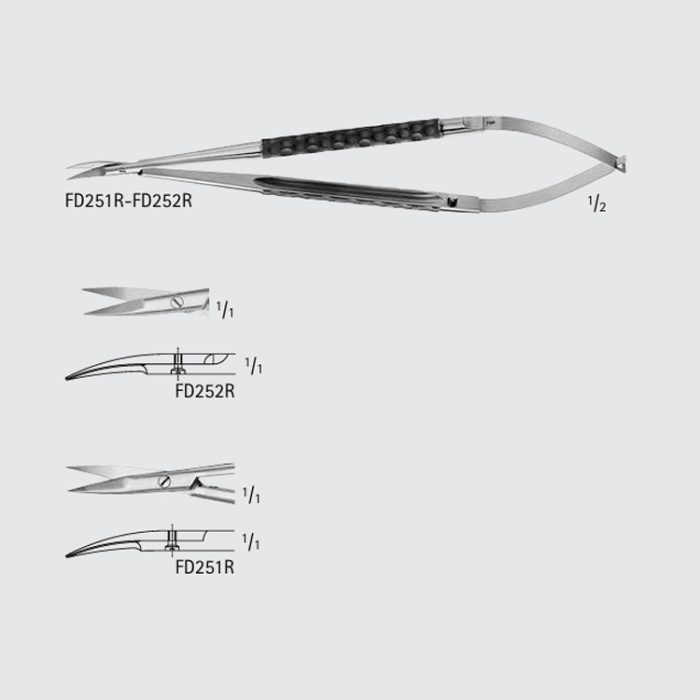 Micro Scissors, Golf Ball Handle – Denticon Instruments