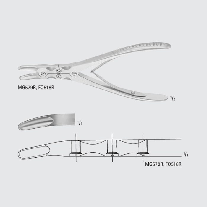 RUSKIN Bone Rongeur, Double Action – Denticon Instruments