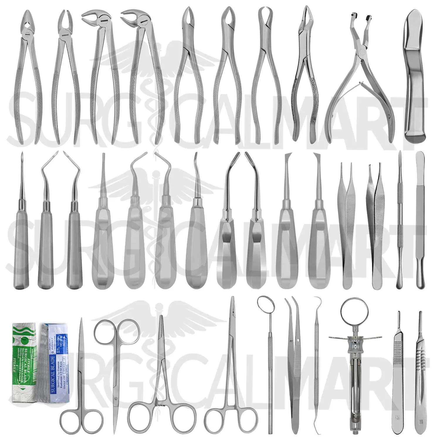 85pcs-oral-dental-surgical-extraction-set-denticon dental isntruments